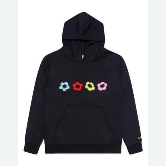 Smiley® X Caution Smiles BY SAMII RYAN Flower Oversized Hoodie Women 2XL - Picture 7 of 14